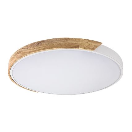 Rabalux - Φωτιστικό οροφής LED/40W/230V 3000/4000/6500K λευκό/δρυς διάμ. 61 εκ.