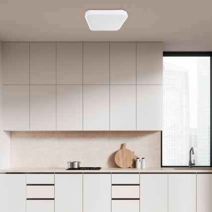 Rabalux - Φωτιστικό οροφής μπάνιου dimming LED LED/36W/230V 3000-6000K IP44 42x42 cm λευκό + τηλεχειριστήριο