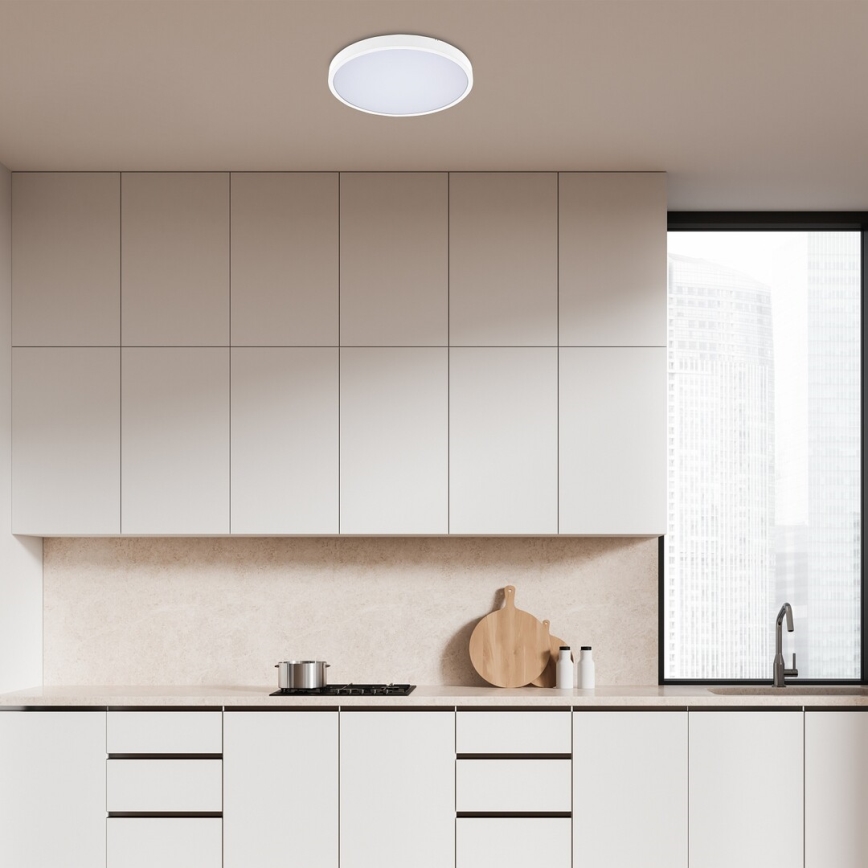 Rabalux - Φωτιστικό οροφής μπάνιου LED LED/24W/230V 3000/4000/6000K IP44 διάμετρος 35,5 cm λευκό