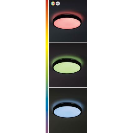 Rabalux - LED RGB Ρυθμιζόμενο φωτιστικό οροφής μπάνιου LED/36W/230V 3000-6000K Wi-Fi Tuya IP44 διάμ. 42 εκ. λευκό
