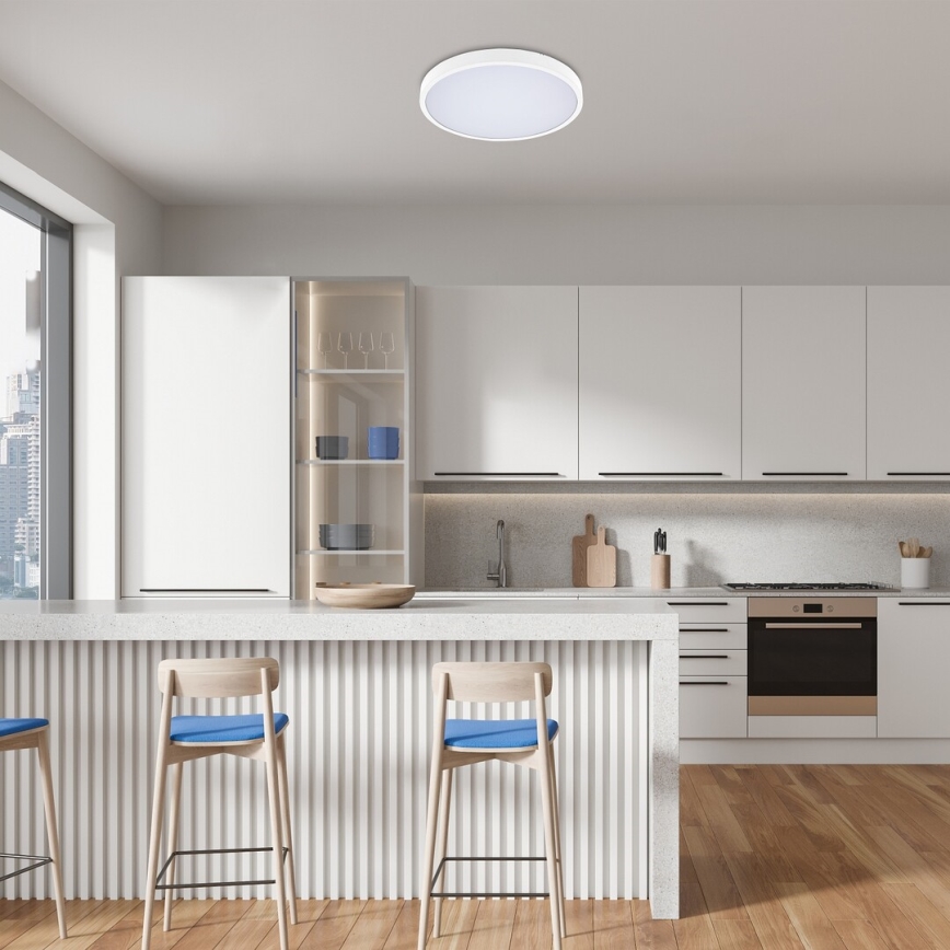 Rabalux - LED RGB Φωτιστικό οροφής μπάνιου dimming LED/36W/230V 3000-6000K Wi-Fi Tuya IP44 διάμετρος 42 cm λευκό
