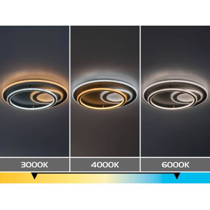 Rabalux - Ρυθμιζόμενο φωτιστικό οροφής LED/60W/230V 3000-6000K Ø 50 cm + τηλεχειριστήριο