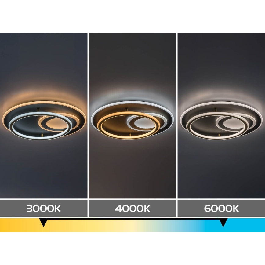 Rabalux - Ρυθμιζόμενο φωτιστικό οροφής LED/60W/230V 3000-6000K Ø 50 cm + τηλεχειριστήριο