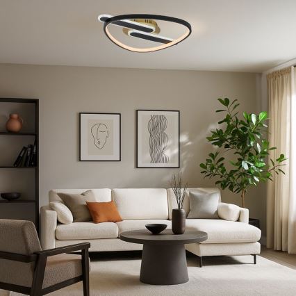 Rabalux - Ρυθμιζόμενο φωτιστικό οροφής LED/60W/230V 3000-6000K 53x45 cm + τηλεχειριστήριο