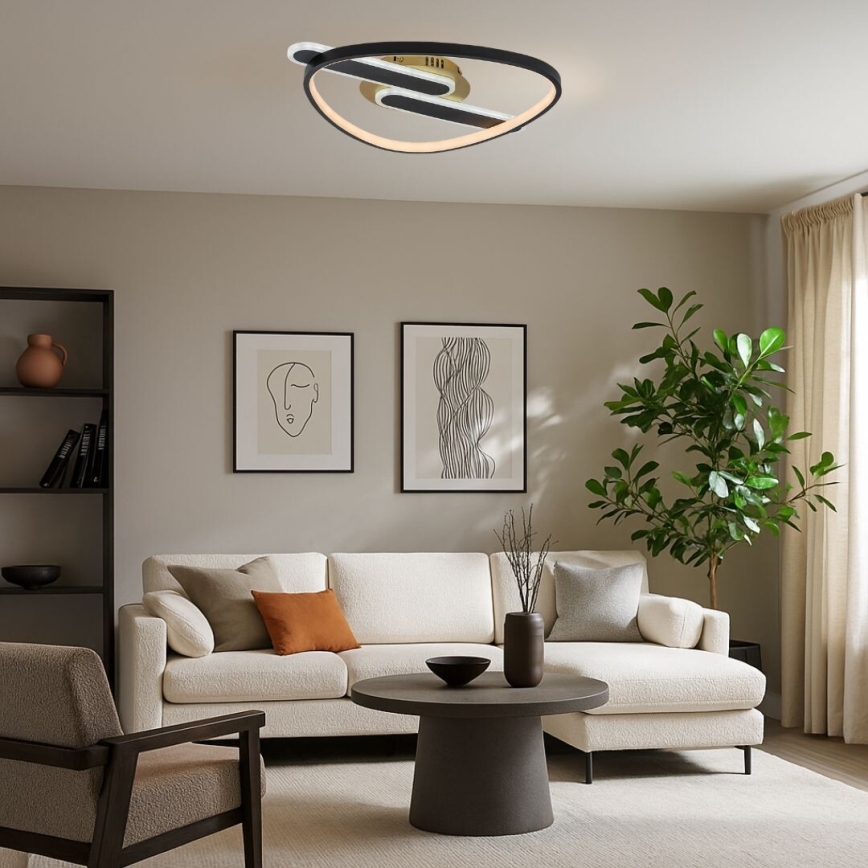 Rabalux - Ρυθμιζόμενο φωτιστικό οροφής LED/60W/230V 3000-6000K 53x45 cm + τηλεχειριστήριο