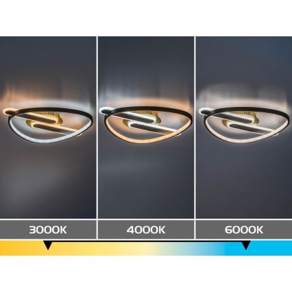 Rabalux - Ρυθμιζόμενο φωτιστικό οροφής LED/60W/230V 3000-6000K 53x45 cm + τηλεχειριστήριο