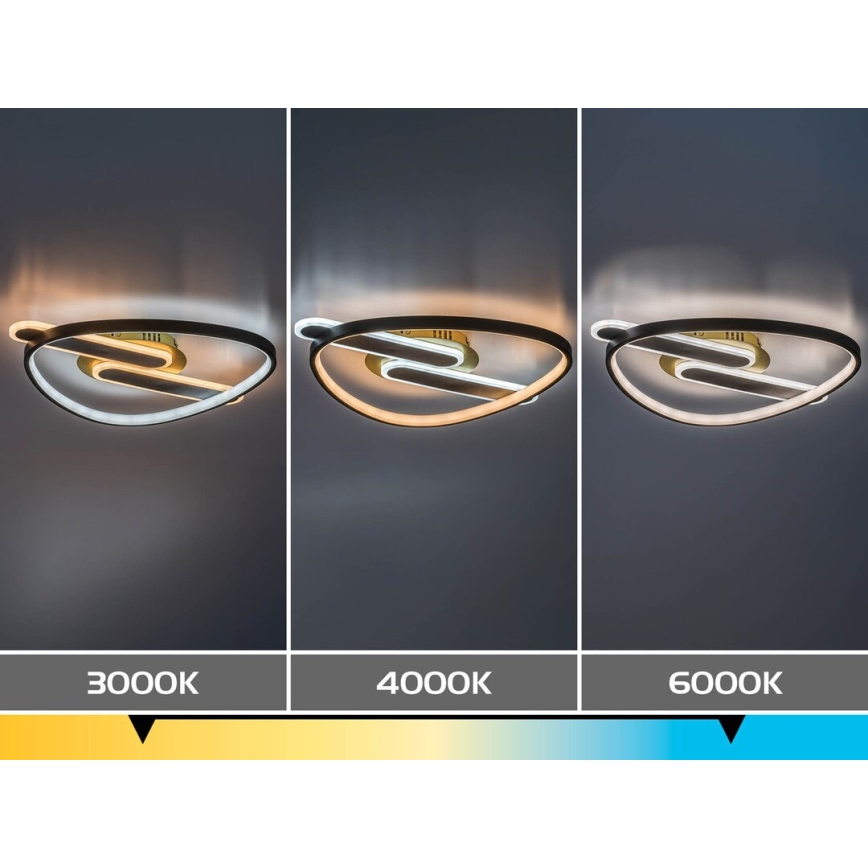 Rabalux - Ρυθμιζόμενο φωτιστικό οροφής LED/60W/230V 3000-6000K 53x45 cm + τηλεχειριστήριο