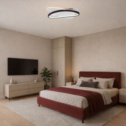 Rabalux - Ρυθμιζόμενο LED φωτιστικό οροφής LED/57W/230V 3000-6000K 45x30,5 cm + τηλεχειριστήριο