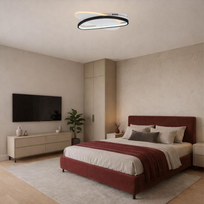 Rabalux - Ρυθμιζόμενο LED φωτιστικό οροφής LED/57W/230V 3000-6000K 45x30,5 cm + τηλεχειριστήριο