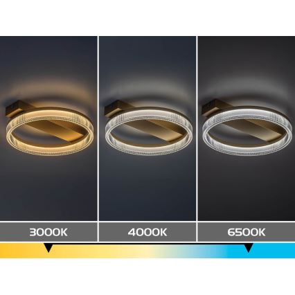 Rabalux - LED Ρυθμιζόμενο φωτιστικό οροφής LED/18W/230V 3000-6500K 37x33 cm + τηλεχειριστήριο