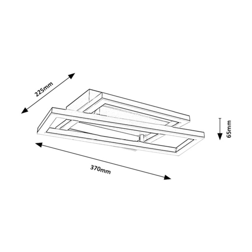Rabalux - Φωτιστικό οροφής LED/24W/230V 37x22,5 cm
