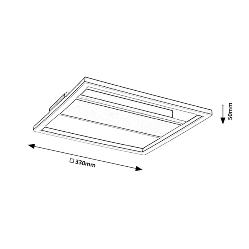 Rabalux - LED Φωτιστικό οροφής LED/24W/230V 33x33 cm