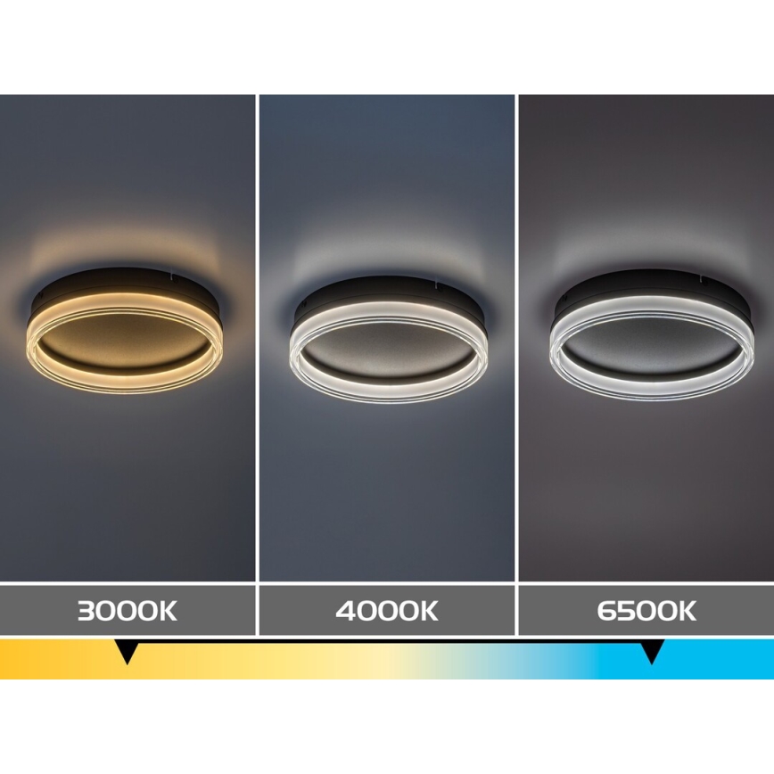 Rabalux - Ρυθμιζόμενο φωτιστικό οροφής LED/18W/230V 3000-6500K διάμ. 33 cm + τηλεχειριστήριο