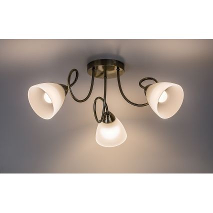 Rabalux - Πλαφονιέρα οροφής 3xE27/60W/230V
