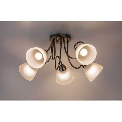 Rabalux - Πολυέλαιος οροφής 5xE27/60W/230V