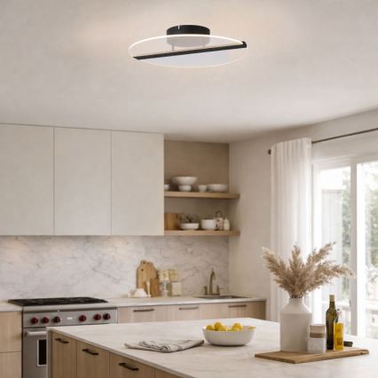 Rabalux - LED Φωτιστικό οροφής LED/20W/230V 3000 Ø 41 cm μαύρο/διαφανές