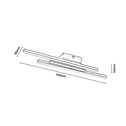 Rabalux - LED φωτιστικό οροφής LED/18W/230V 3000K μπεζ