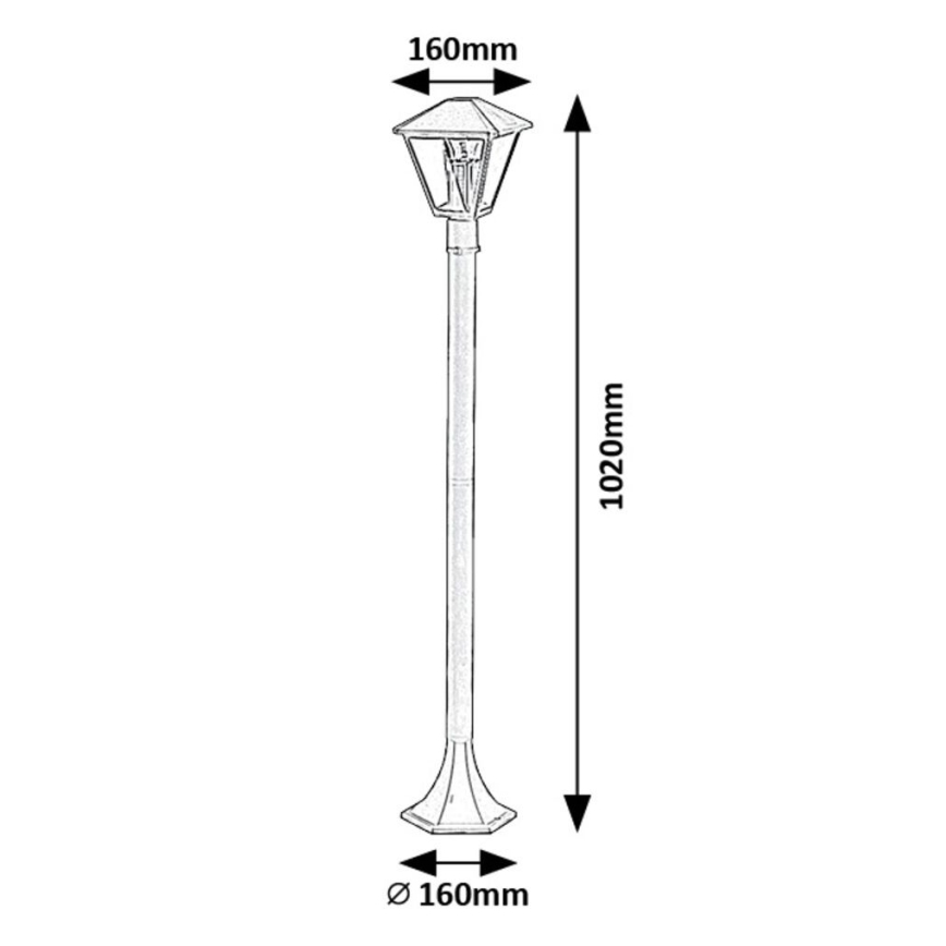 Rabalux - Εξωτερικό φωτιστικό 1xE27/40W/230V IP44