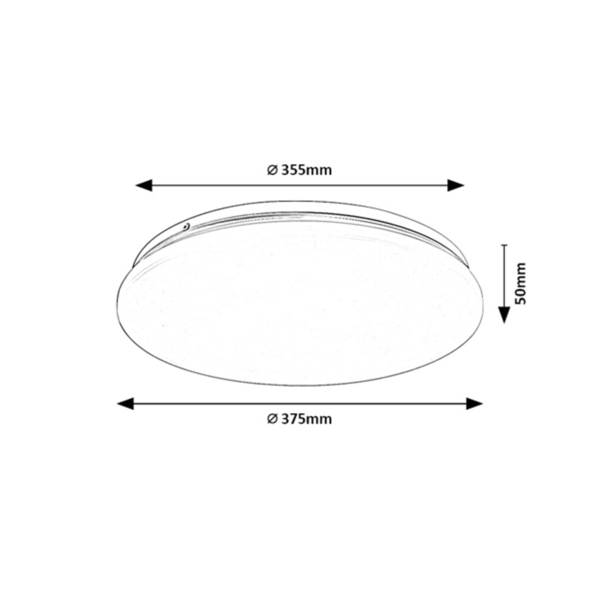 Rabalux - Φωτιστικό οροφής LED για μπάνιο LED/24W/230V IP44 4000K διάμ. 37,5 εκ.