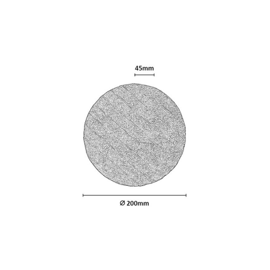 Rabalux - Φωτιστικό τοίχου LED/12W/230V 3000/4500/6500K μαύρο
