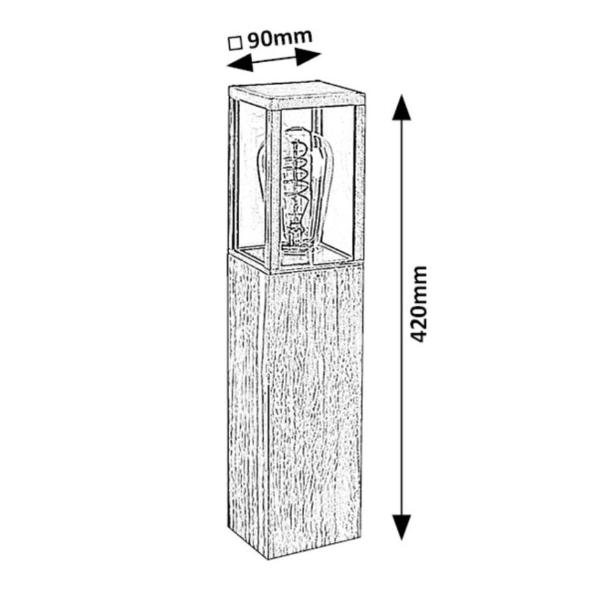 Rabalux - Εξωτερικό φωτιστικό 1xE27/60W/230V IP44