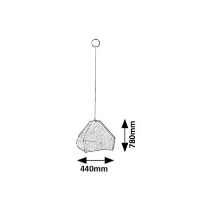 Rabalux - Κρεμαστό φωτιστικό οροφής 1xE27/40W/230V