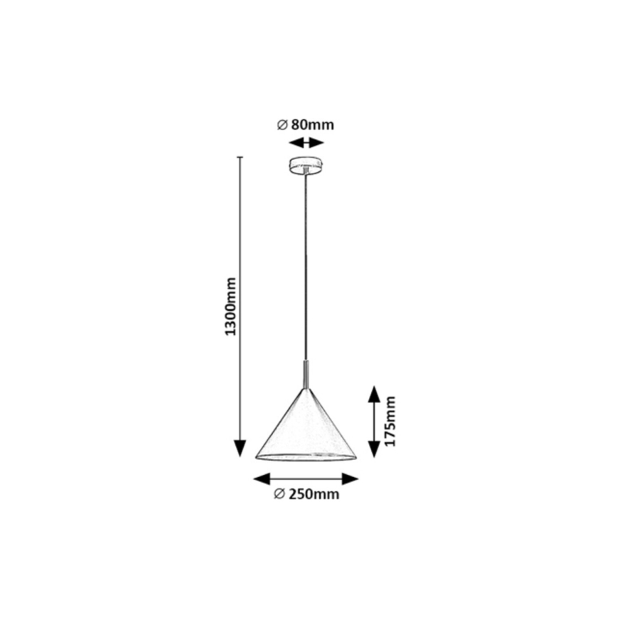 Rabalux - Πολύφωτο με συρματόσχοινο 1xE27/40W/230V μαύρο