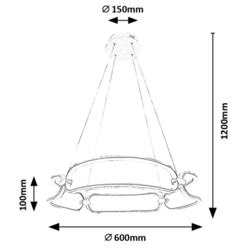 Rabalux -LED  Κρεμαστό φωτιστικό οροφής LED/67W/230V 4000K