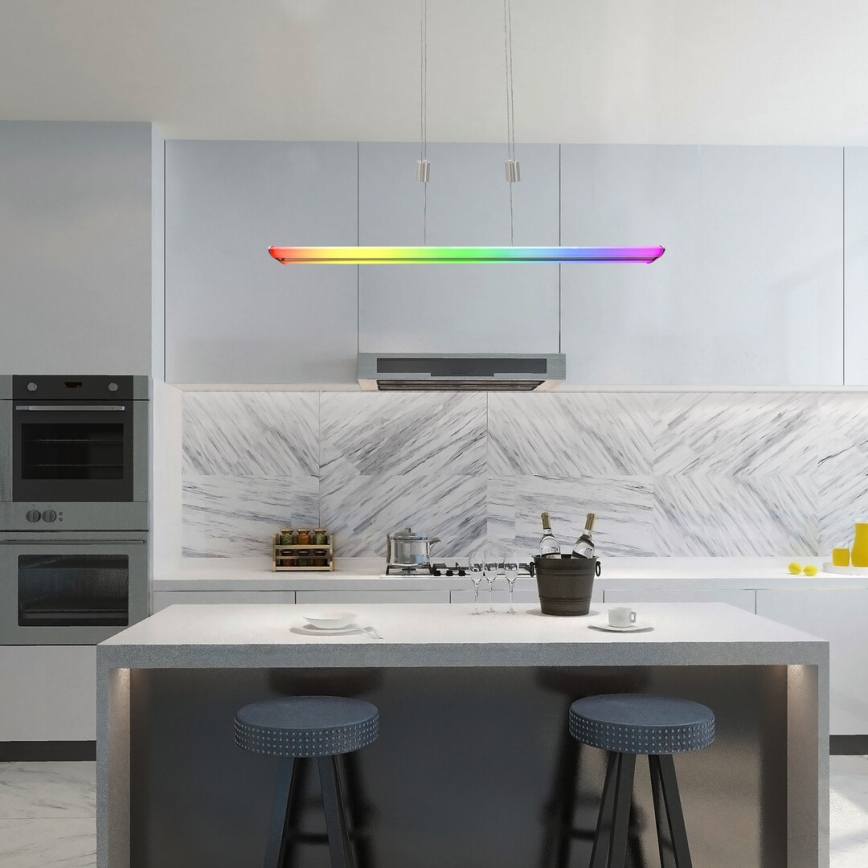 Rabalux - Ρυθμιζόμενο LED RGB φωτιστικό οροφής με καλώδιο LED/24W/230V Wi-Fi Tuya + τηλεχειριστήριο