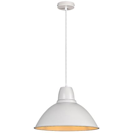 Rabalux - Κρεμαστό φωτιστικό με καλώδιο 1xE27/60W/230V Ø 36 cm λευκό