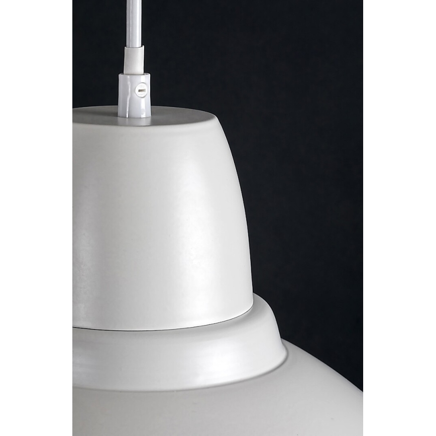 Rabalux - Κρεμαστό φωτιστικό με καλώδιο 1xE27/60W/230V Ø 36 cm λευκό