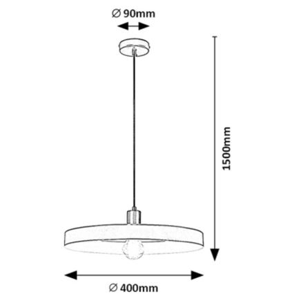 Rabalux - Κρεμαστό φωτιστικό οροφής 1xE27/40W/230V