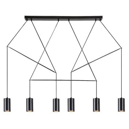 Rabalux - Φωτιστικό οροφής με καλώδιο 6xGU10/50W/230V