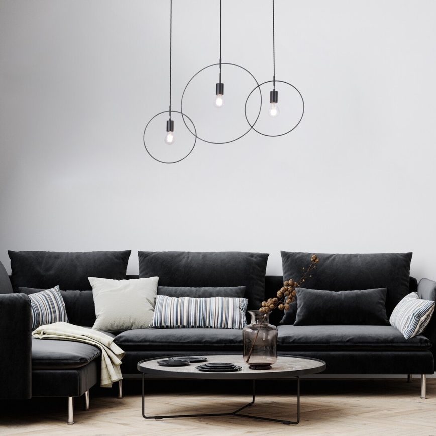 Rabalux - Κρεμαστό φωτιστικό οροφής ράγα 3xE27/40W/230V
