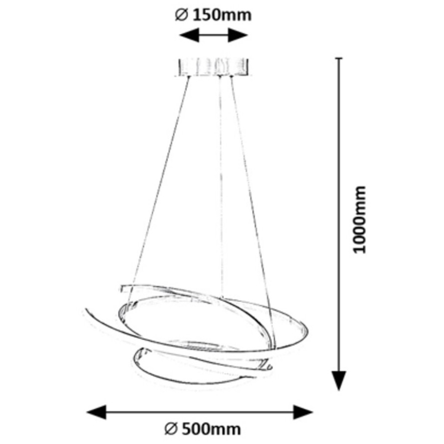 Rabalux - LED Πολύφωτο με καλώδιο LED/42W/230V 4000K