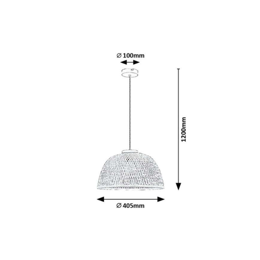 Rabalux - Κρεμαστό φωτιστικό οροφής 1xE27/25W/230V rattan