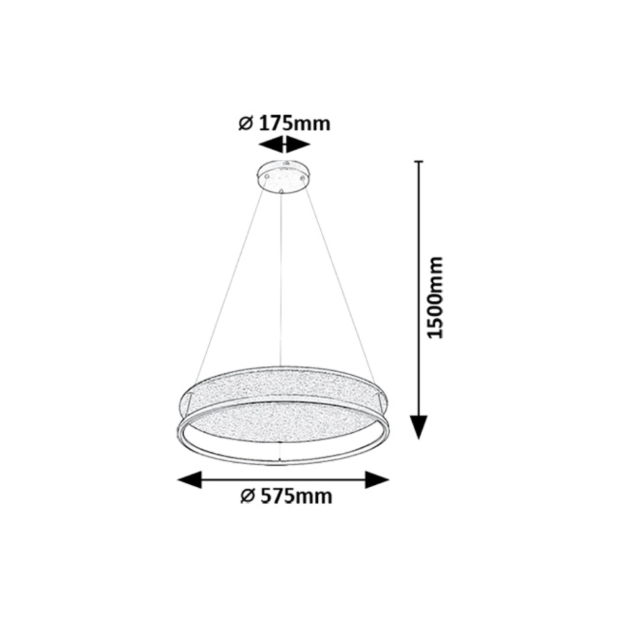 Rabalux -  Κρεμαστό φωτιστικό οροφής LED LED/40W/230V 3000/4000K