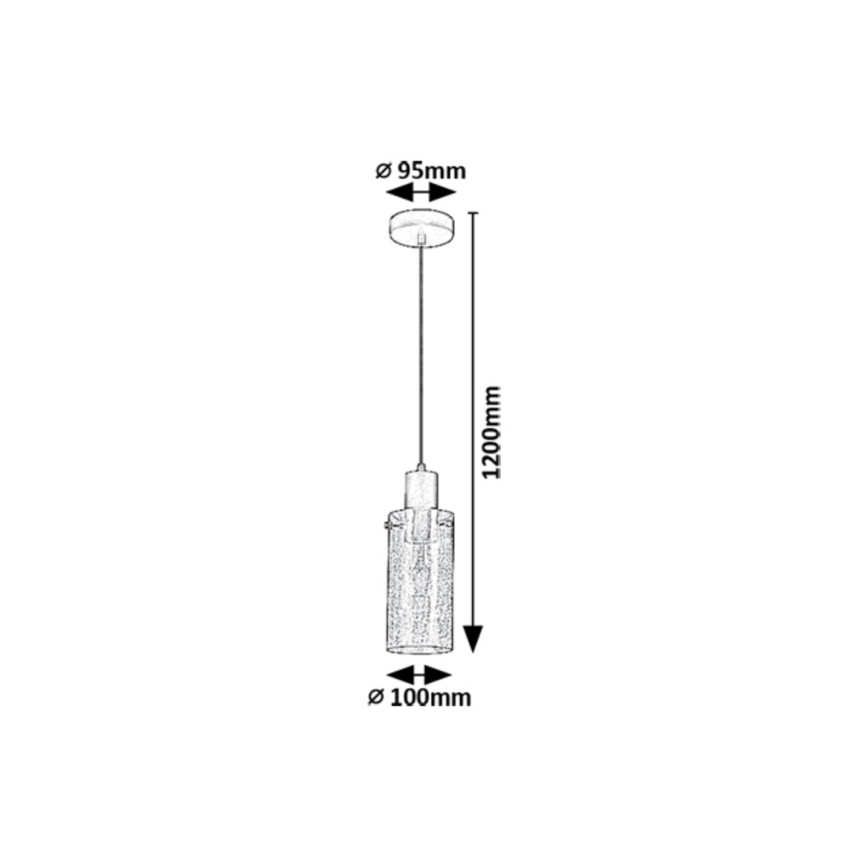 Rabalux - Κρεμαστό φωτιστικό οροφής 1xE27/60W/230V