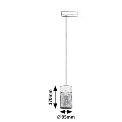 Rabalux -Κρεμαστό φωτιστικό οροφής 1xE27/25W/230V οξιά