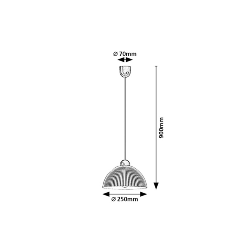 Rabalux - Κρεμαστό φωτιστικό με καλώδιο 1xE27/60W/230V