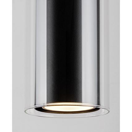 Rabalux - Κρεμαστό φωτιστικό οροφής 1xGU10/50W/230V διαφανές/μαύρο