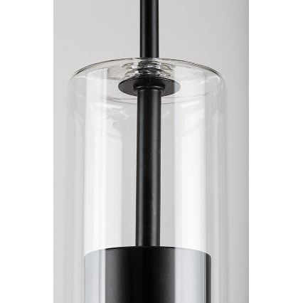 Rabalux - Κρεμαστό φωτιστικό οροφής 1xGU10/50W/230V διαφανές/μαύρο