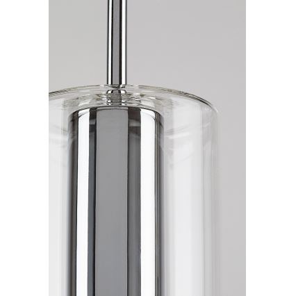 Rabalux - Κρεμαστό φωτιστικό οροφής 1xE27/40W/230V διαφανή/γυαλιστερό χρώμιο