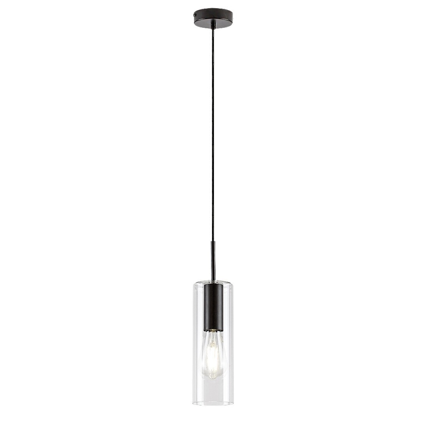 Rabalux - Κρεμαστό φωτιστικό οροφής 1xE27/40W/230V διαφανές/μαύρο