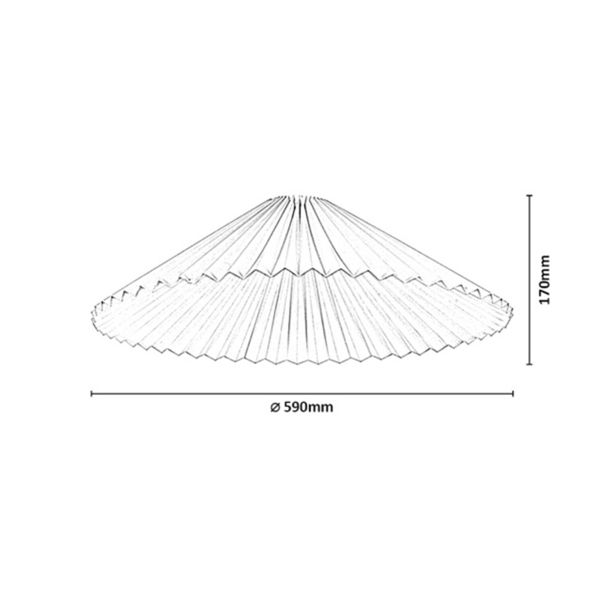 Rabalux - Αμπαζούρ για πολυέλαιο, μέγ. 40 W, διάμ. 59 cm, λευκό