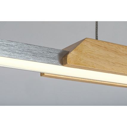 Rabalux -  Κρεμαστό φωτιστικό οροφής LED LED/26W/230V 4000K οξιά