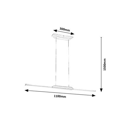 Rabalux -  Κρεμαστό φωτιστικό οροφής LED LED/26W/230V 4000K οξιά