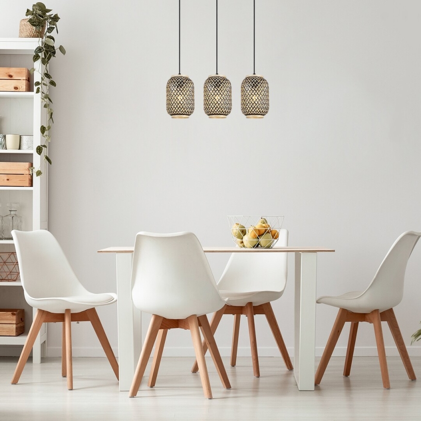 Rabalux - Φωτιστικό οροφής με καλώδιο 3xE27/40W/230V ρατάν