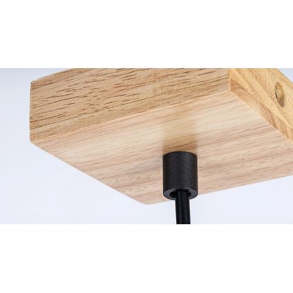 Rabalux - Πολύφωτο με συρματόσχοινο 1xGU10/5W/230V δρυς