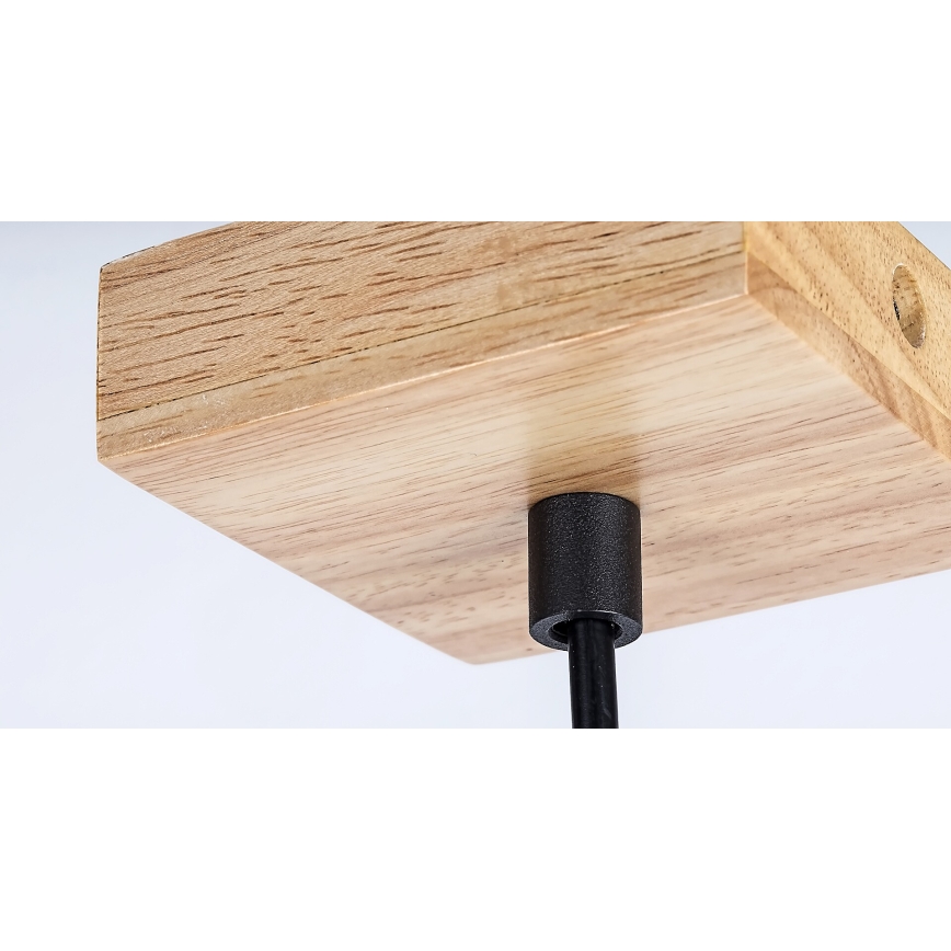 Rabalux - Πολύφωτο με συρματόσχοινο 1xGU10/5W/230V δρυς